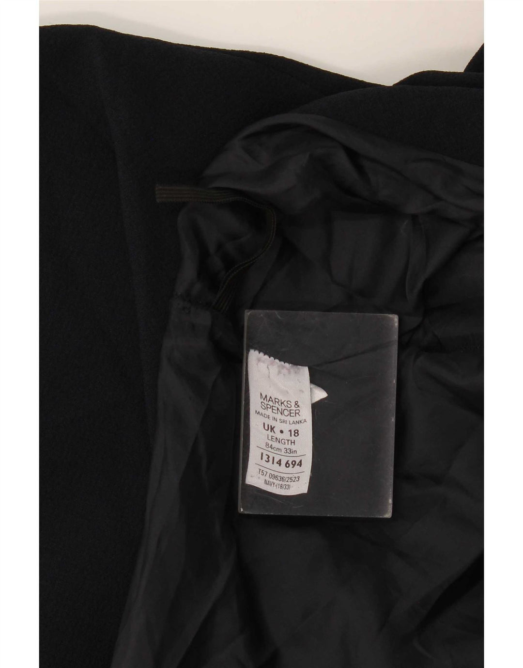 Fusta midi pentru femei Marks & Spencer UK 18 XL W40 Poliester bleumarin