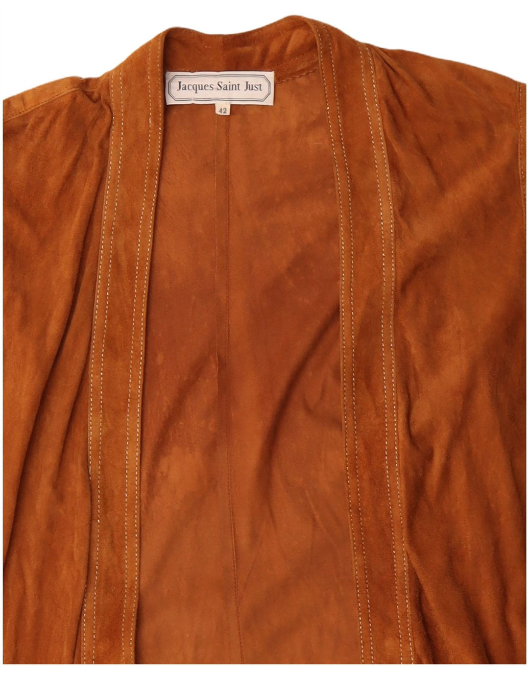 JACQUES SAINT JUST Top cardigan cu paragate pentru femei EU 42 Bej mare