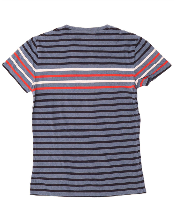Tricou pentru bărbați Superdry Top Mediu Bleumarin, Bumbac cu dungi