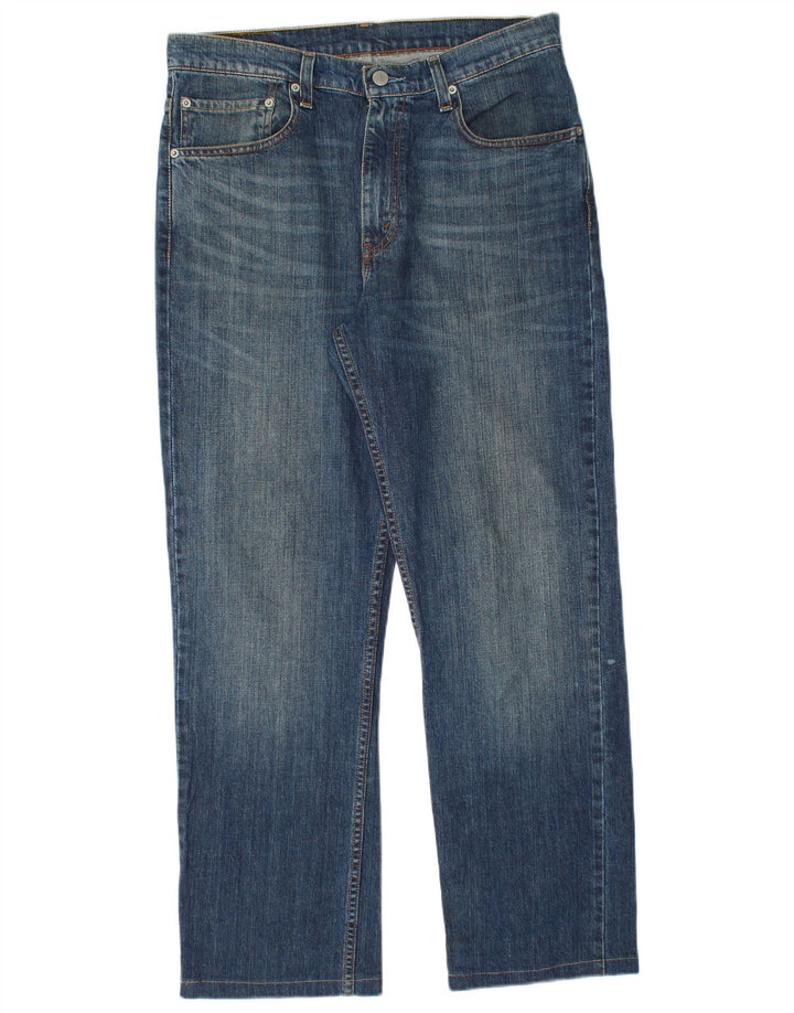 Blugi drepti pentru bărbați Levi's 752 W34 L29 Bumbac albastru