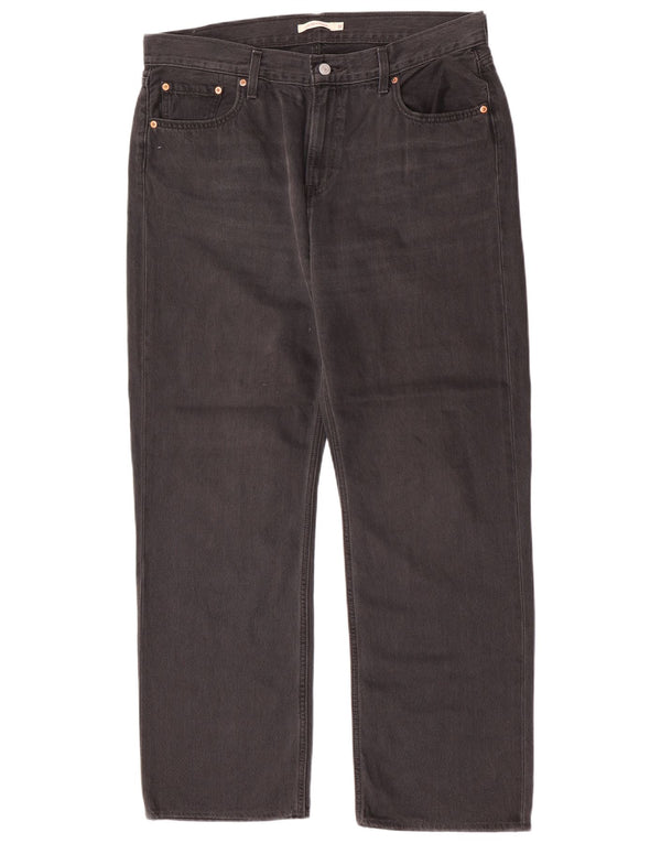 Blugi drepti pentru bărbați Levi's W32 L30 bumbac gri