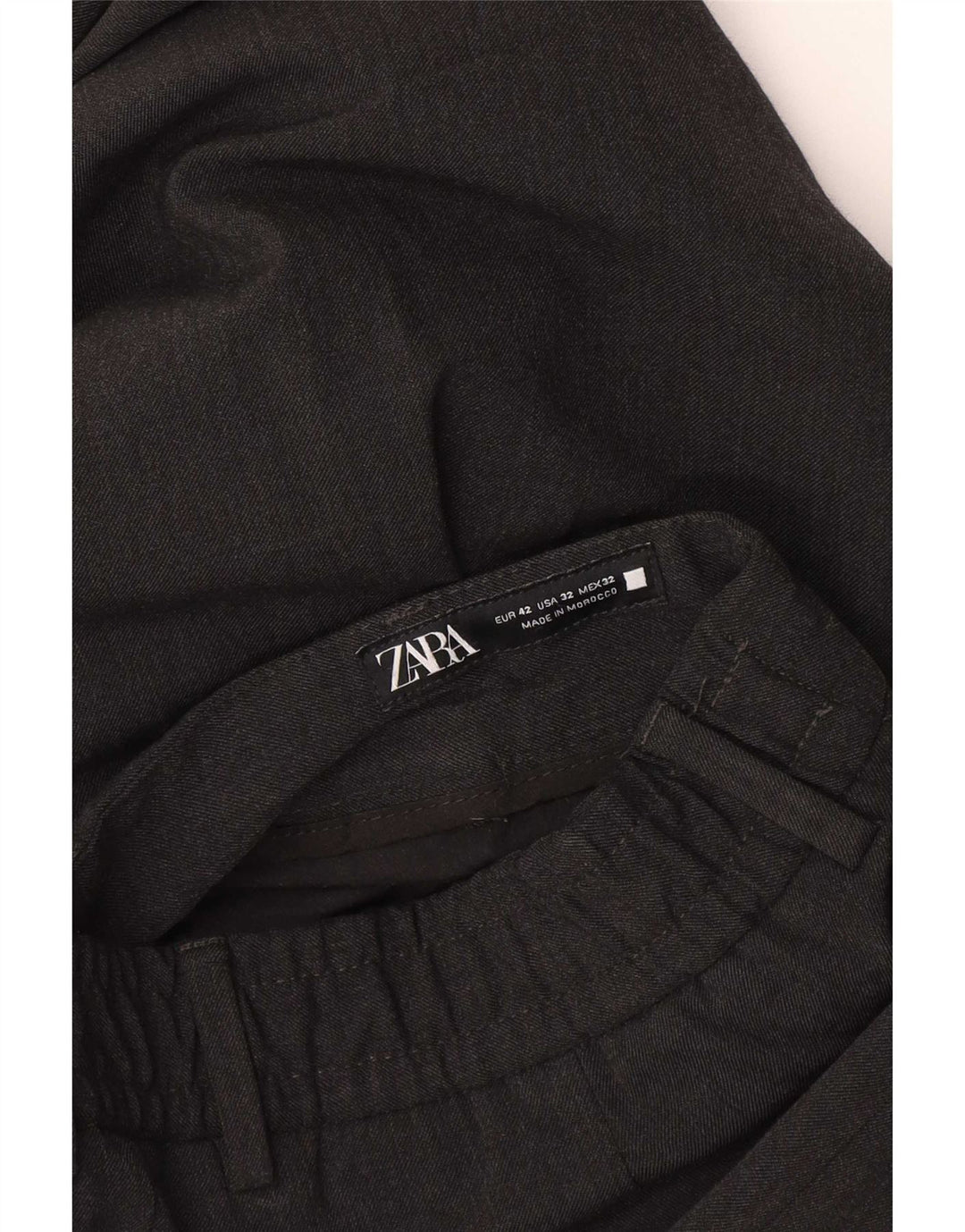 Pantaloni de costum pentru bărbați Zara EU 42 Large W32 L26 Negru