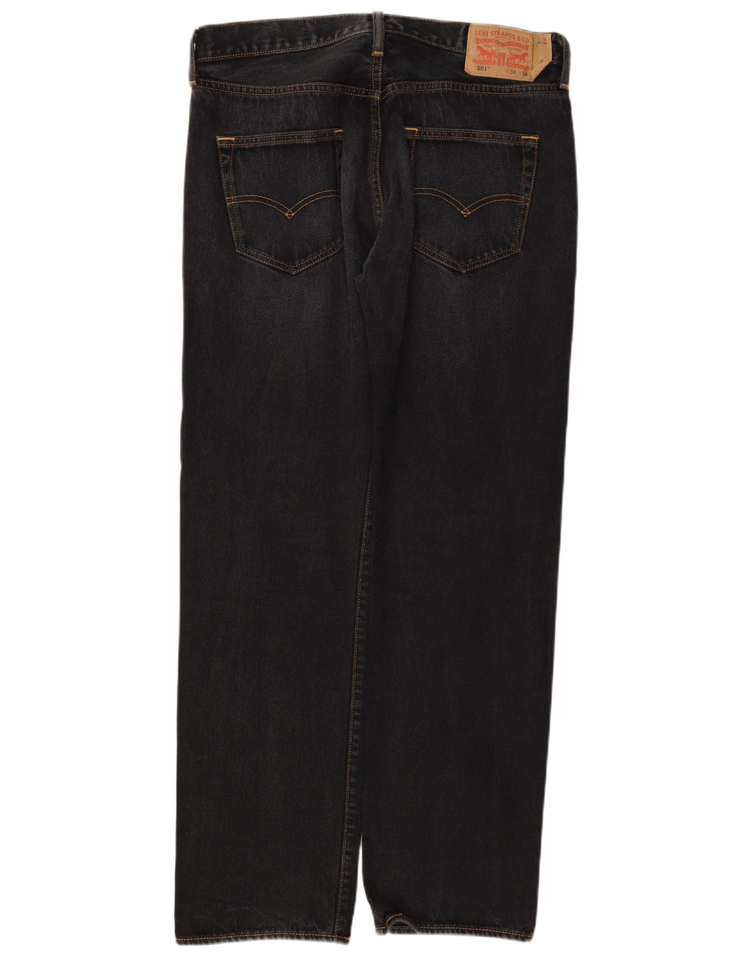 Blugi drepti pentru bărbați Levi's 501 34 L34 bumbac gri