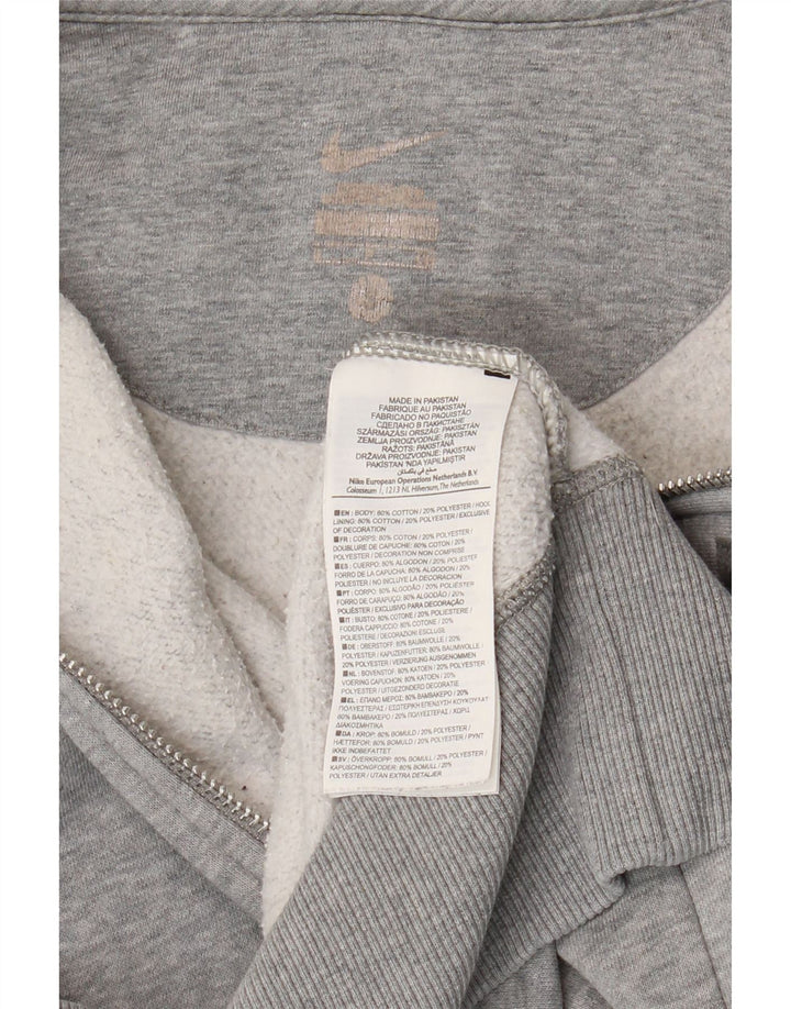 Pulover Nike Graphic Zip pentru bărbați, bumbac, gri mic