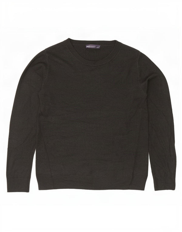 Pulover pentru femei Marks & Spencer, cu gât de barcă, UK 10, mic, gri acrilic