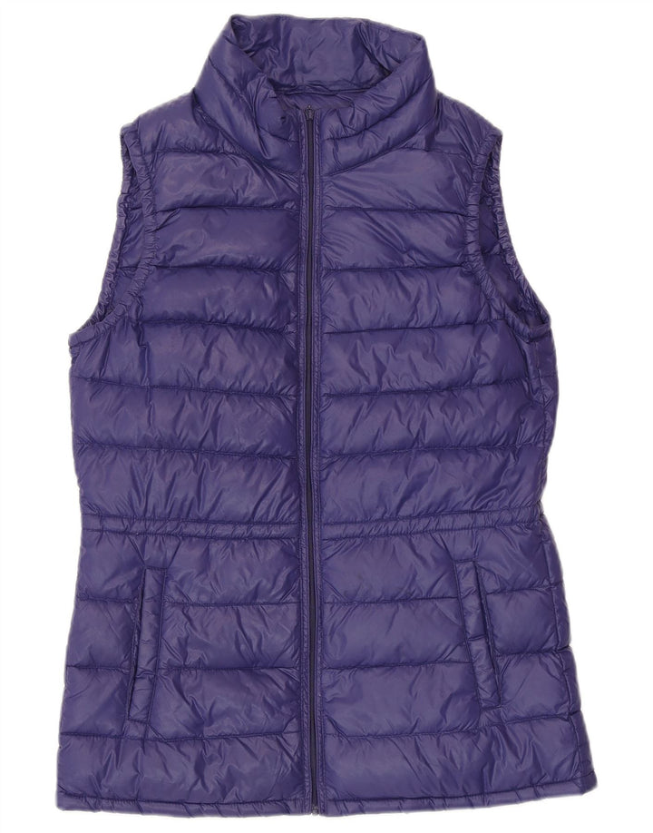 BENETTON Gilet căptușit pentru femei UK 10 Small Violet Poliamidă