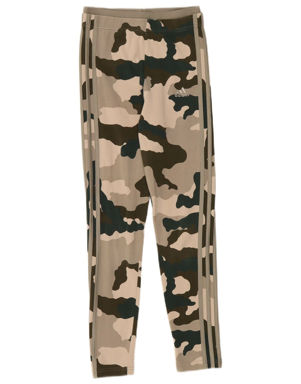 Leggings ADIDAS pentru femei, cu ajustare strânsă, UK 4/6 XS, camuflaj multicolor