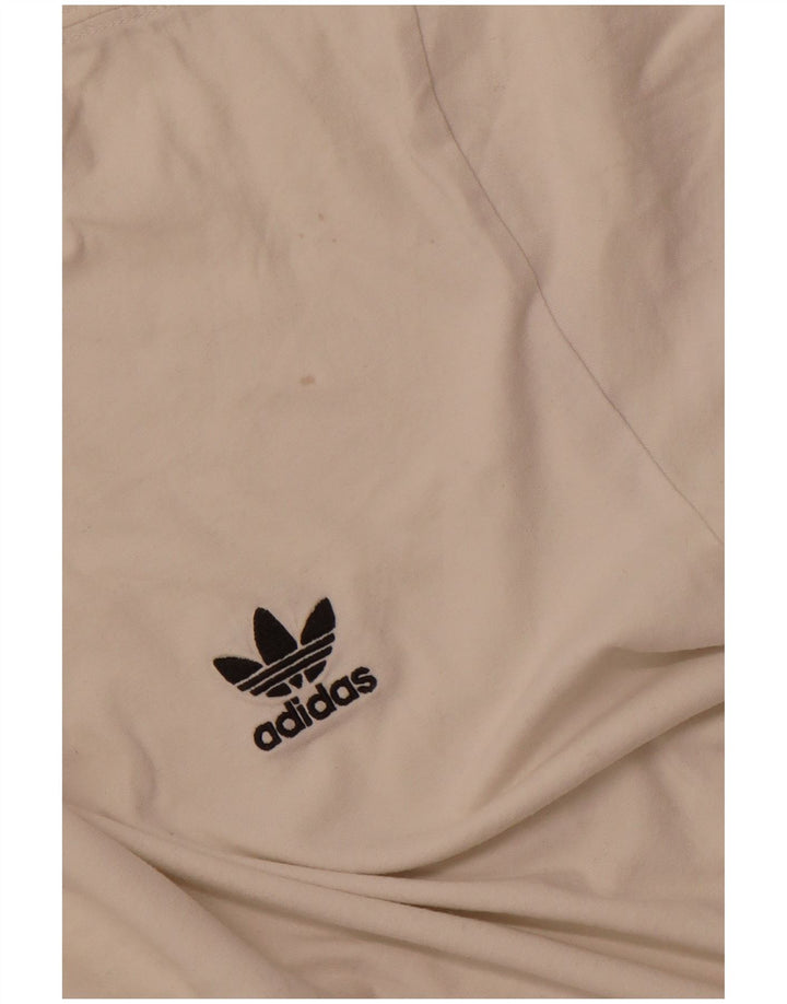 Tricou pentru bărbați ADIDAS Top mic din bumbac alb