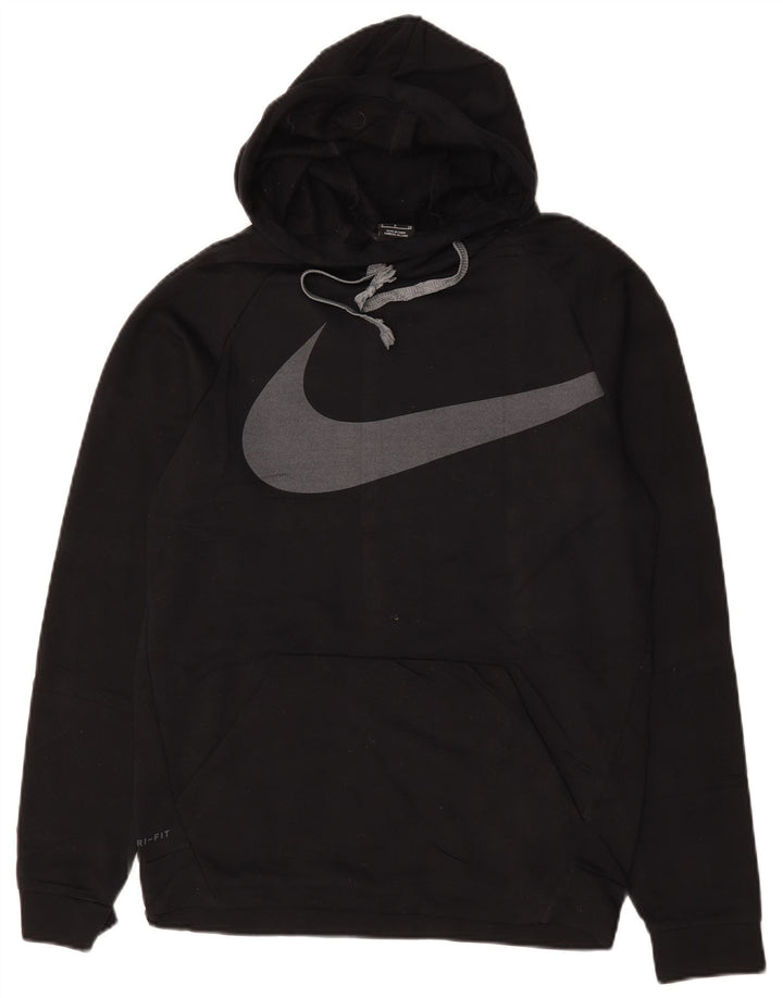 Pulover Nike Dri Fit Graphic pentru bărbați, poliester mic, negru