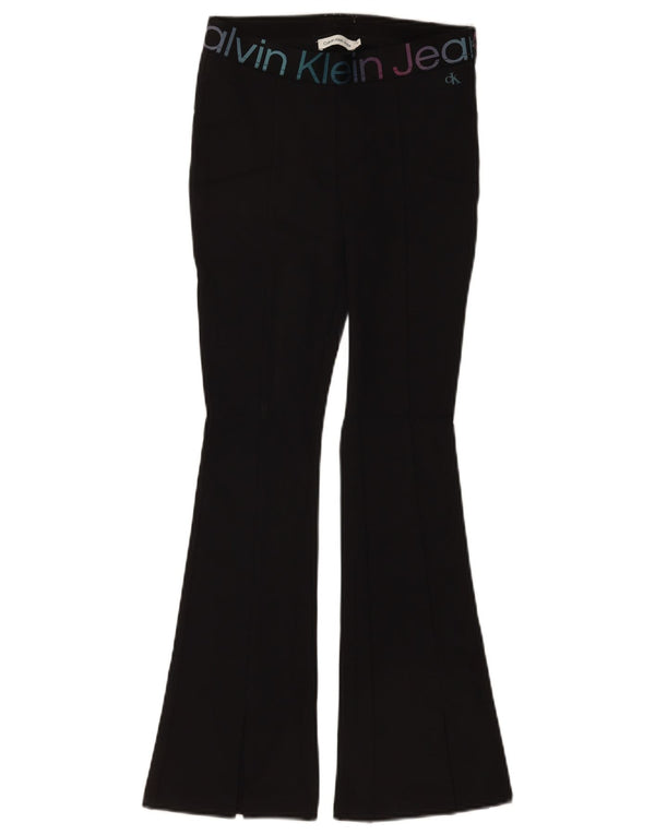Pantaloni de trening Calvin Klein Graphic Flare pentru femei UK 12 Medium Black