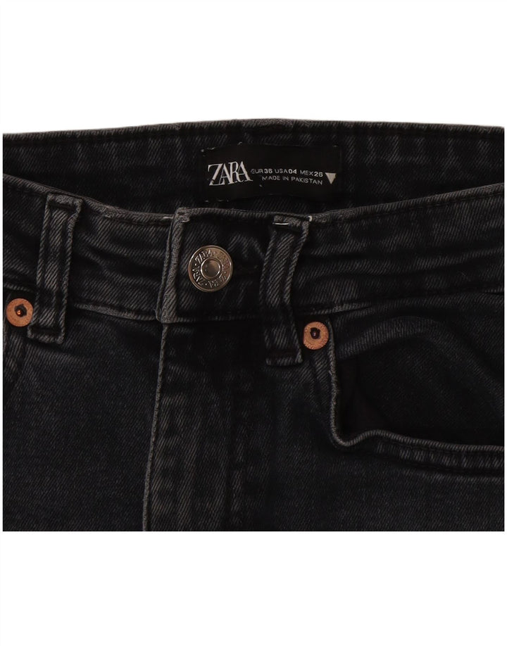 Blugi Zara Femei Bootcut EU 36 XS W26 L25 Negri