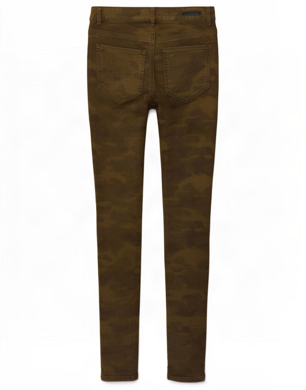 Blugi skinny de damă Zara EU 36 XS W26 L28 Kaki Camuflaj