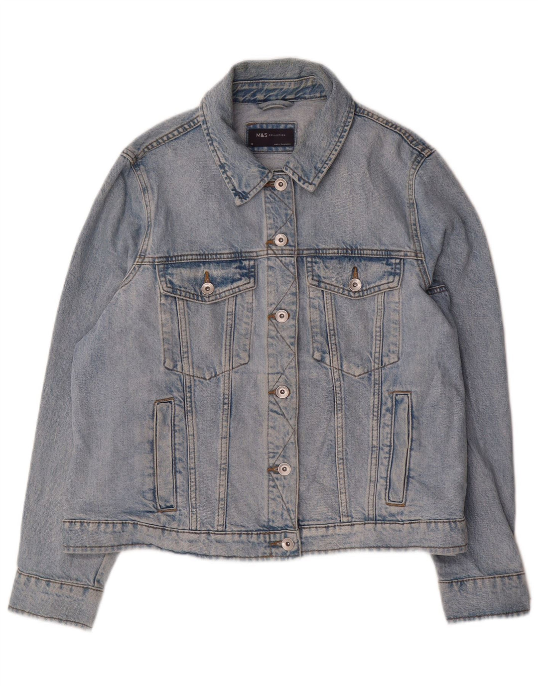 Jachetă de blugi pentru femei Marks & Spencer UK 18 XL Bumbac albastru