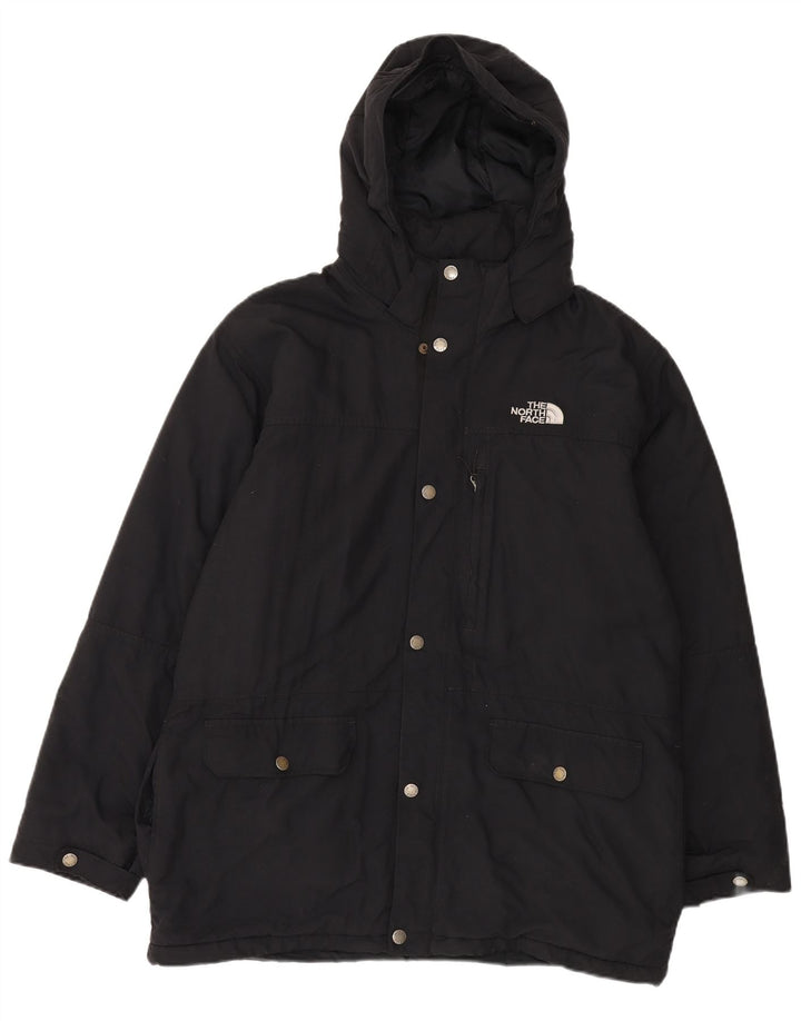 The North Face Mens Hooded Windbreaker Jacket UK 40 Large Black Winter