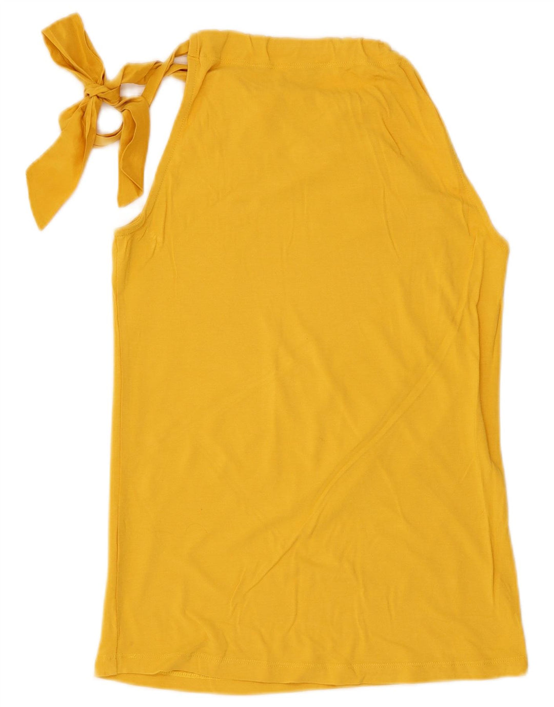 Massimo Dutti Femei Halter Top UK 14 Large Yellow