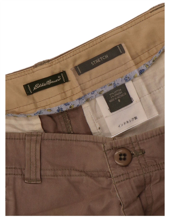 EDDIE BAUER Fusta dreaptă pentru femei US 8 Medium W30 bumbac gri