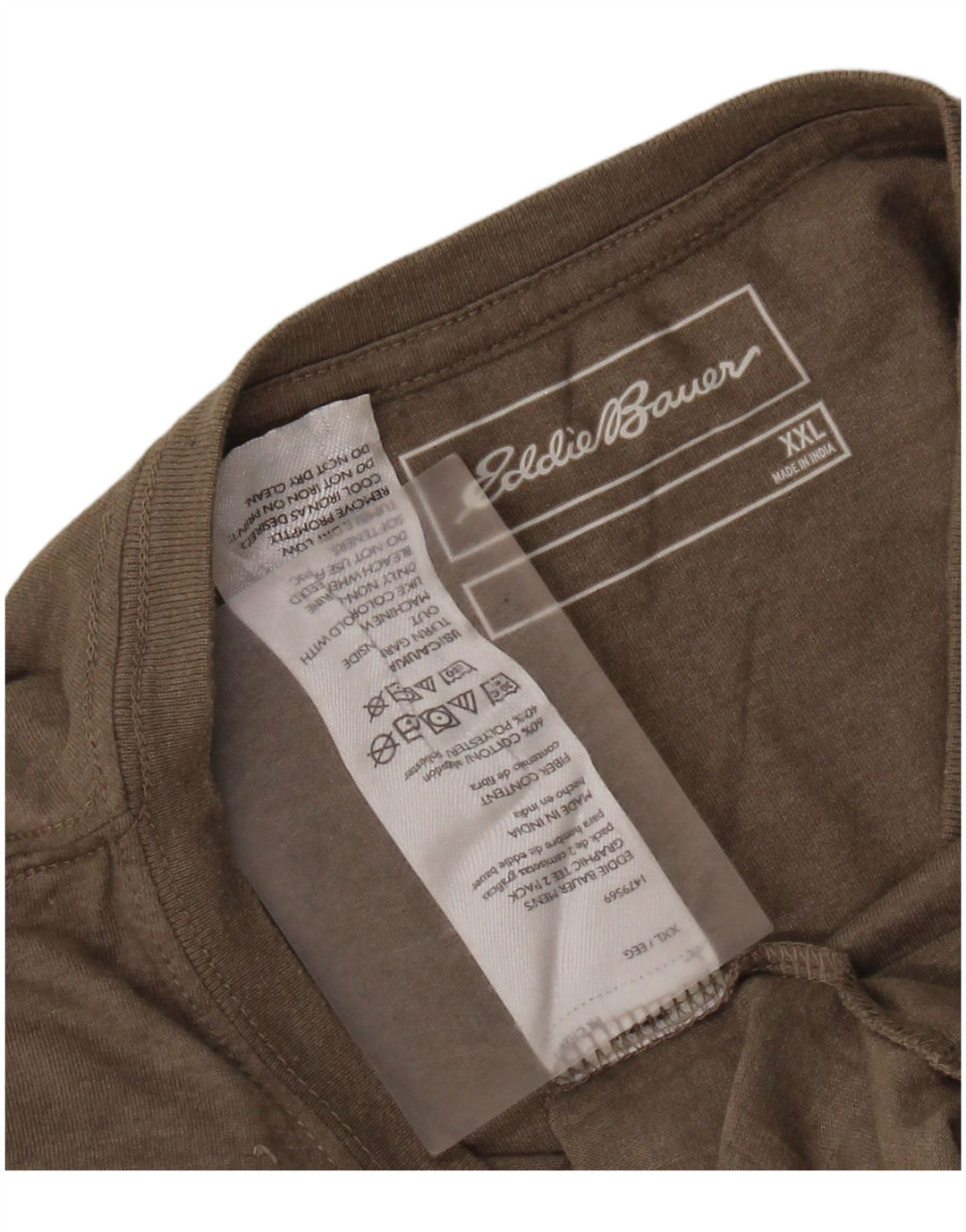 EDDIE BAUER Tricou pentru bărbați Top 2XL bumbac gri