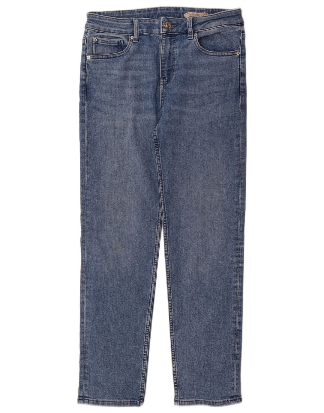 Blugi drepti pentru femei Marks & Spencer UK 12 Medium L30 L29 Bumbac albastru