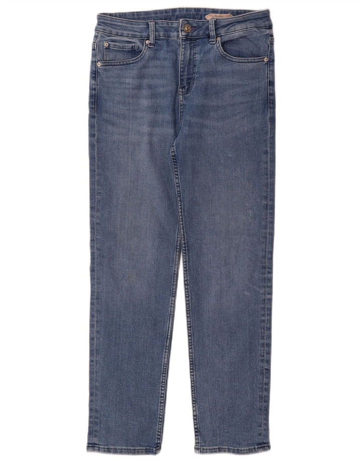 Blugi drepti pentru femei Marks & Spencer UK 12 Medium L30 L29 Bumbac albastru
