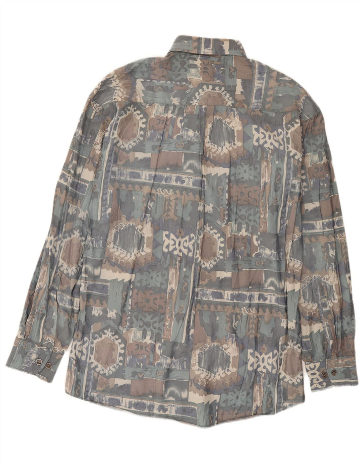 Cămașă C & A pentru bărbați cu model abstract Mărimea 37/38, mic, multicolor, viscoză