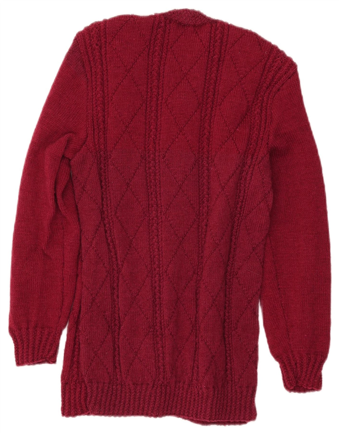Pulover cardigan pentru femei VINTAGE UK 8 Small Burgundy