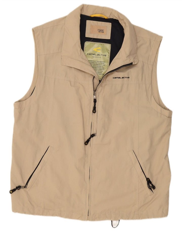 Gilet pentru bărbați CAMEL ACTIVE EU 54 XL Bej Bumbac