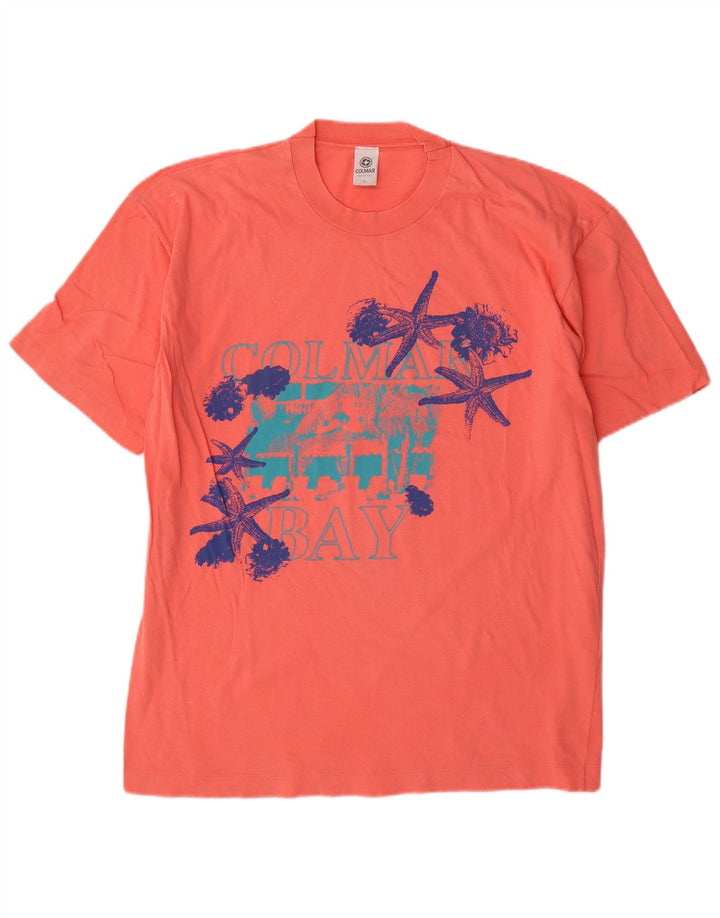 Tricou grafic COLMAR pentru bărbați Top mare bumbac roșu