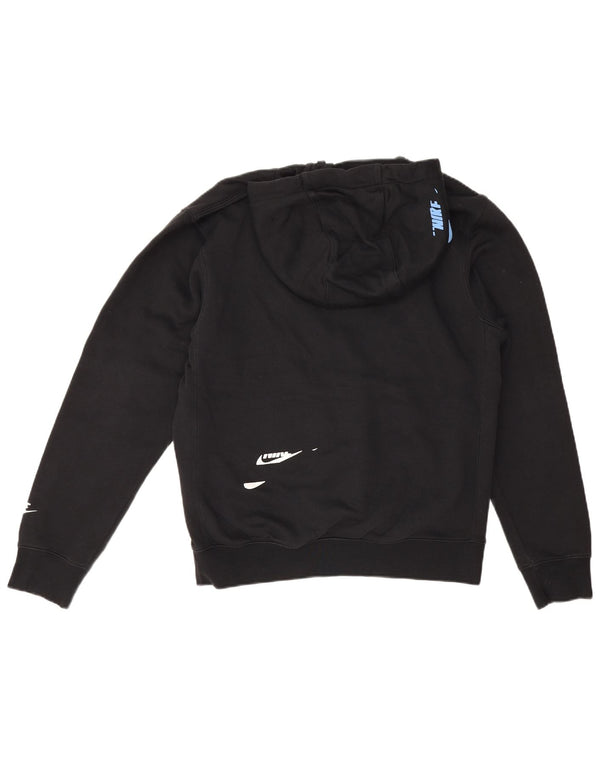 Pulover Nike Grafic pentru bărbați, bumbac mic, negru