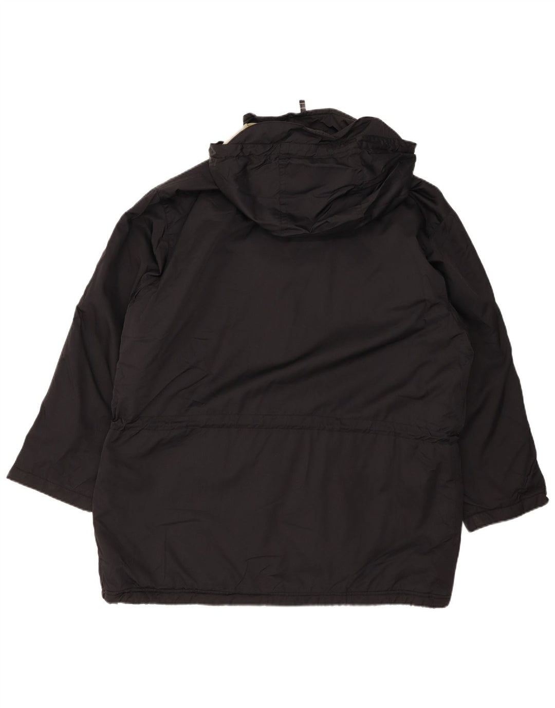 EDDIE BAUER Jachetă de vânt cu glugă supradimensionată pentru femei UK 16 mare, negru