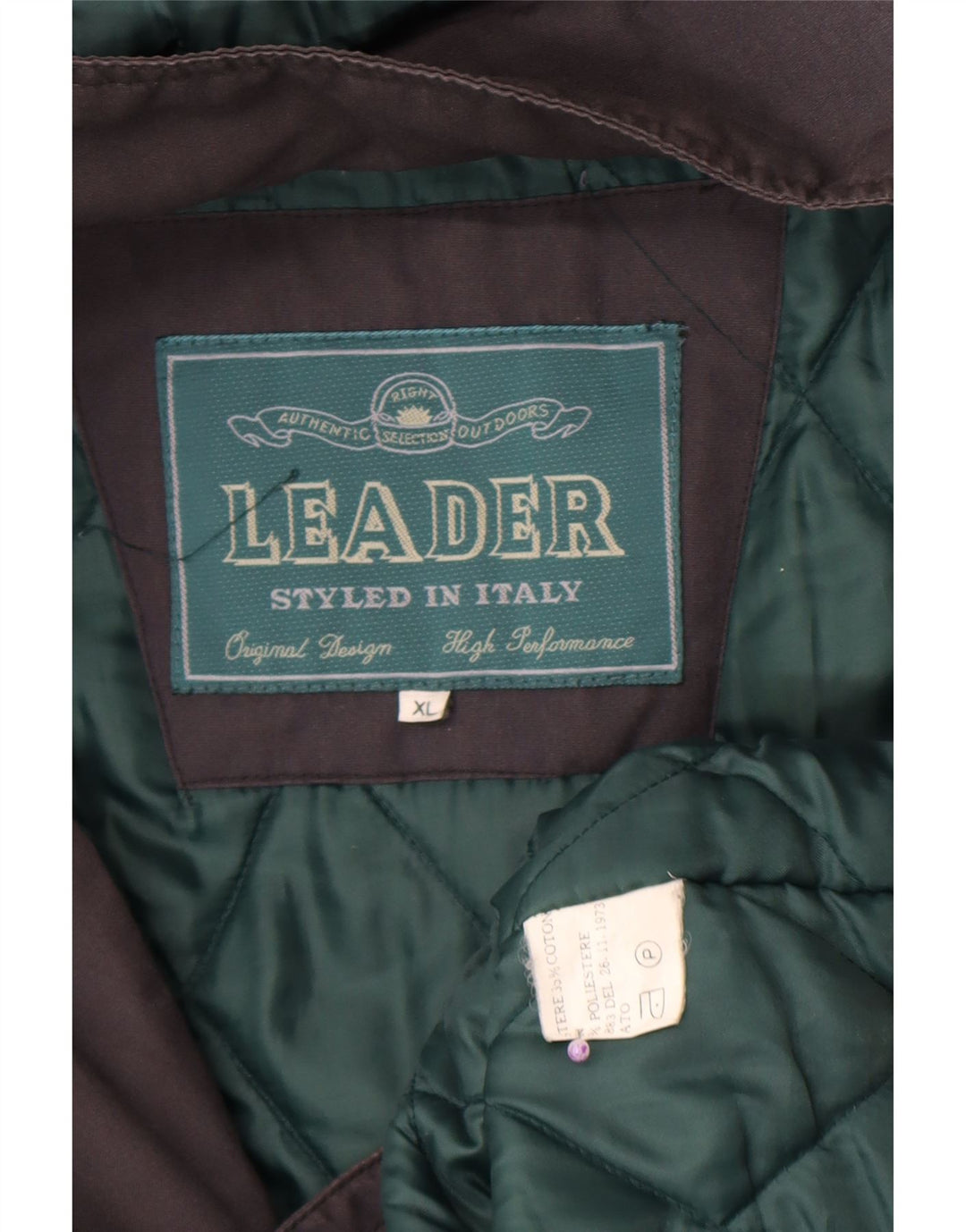 Palton capitonat pentru bărbați Leader UK 42 XL poliester gri