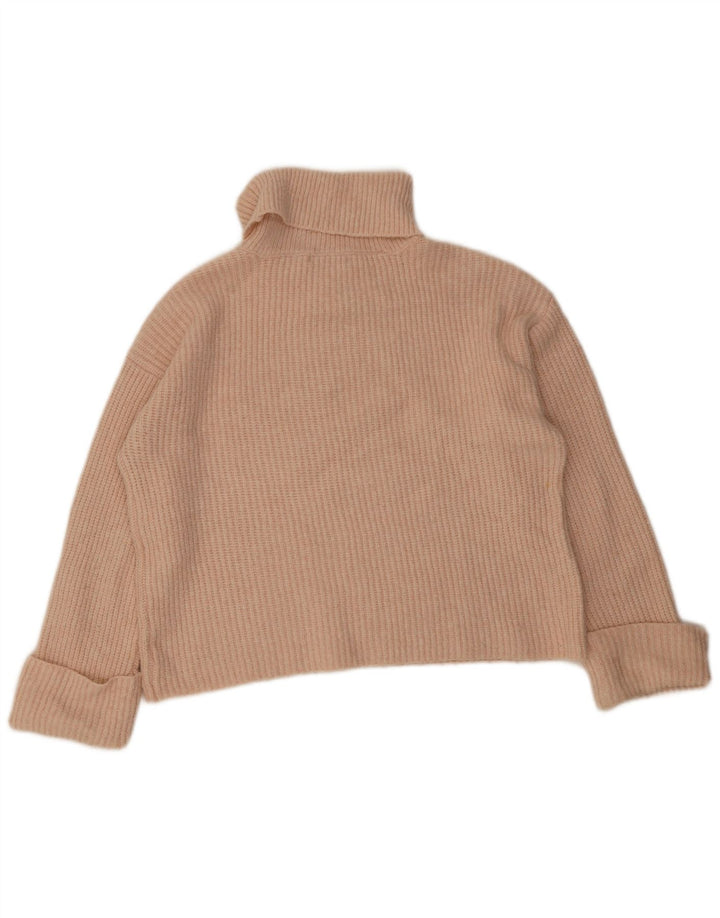 Pulover pentru femei Marks & Spencer cu gât rulat, portocaliu mediu UK 14