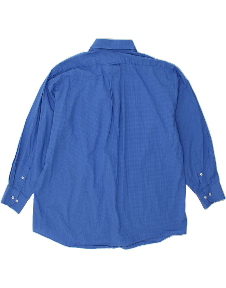 IZOD Mens Regular Fit Shirt Size 17 17 1/2 XL Blue Check Vintage Izod and Second-Hand Izod from Messina Hembry 