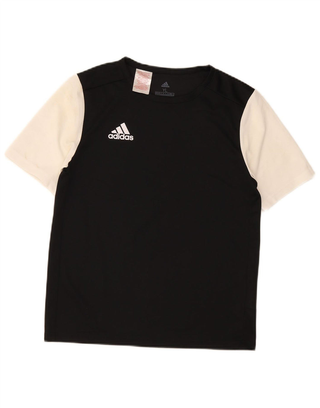 Tricou pentru băieți Adidas Top 13-14 ani poliester negru color bloc