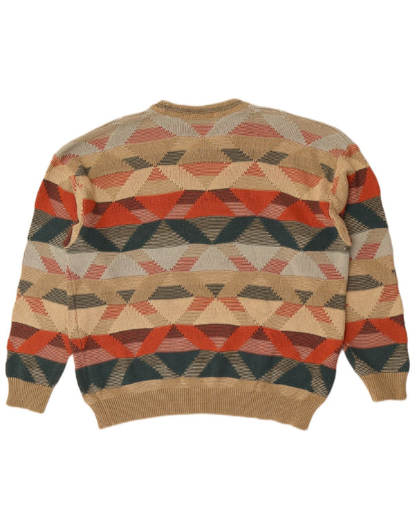 Pulover pentru bărbați Marks & Spencer, cu gât crew, XL, geometric, multicolor