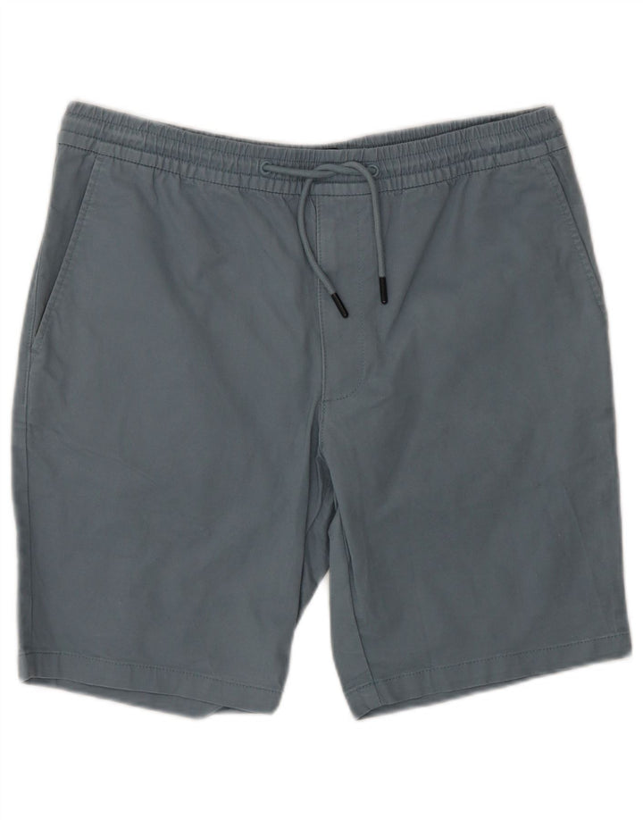 Pantaloni scurți chino pentru bărbați Marks & Spencer W34, mare, albastru, bumbac