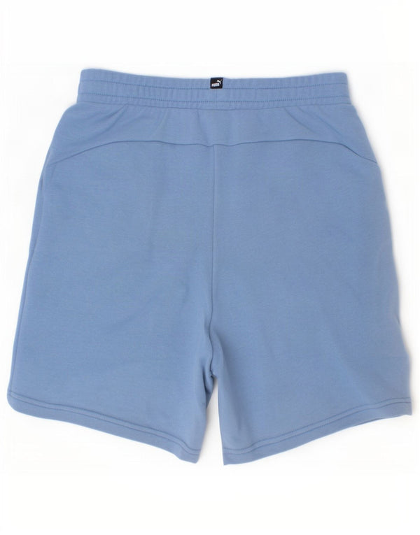 Pantaloni scurți sport Puma pentru băieți 13-14 ani, bumbac albastru