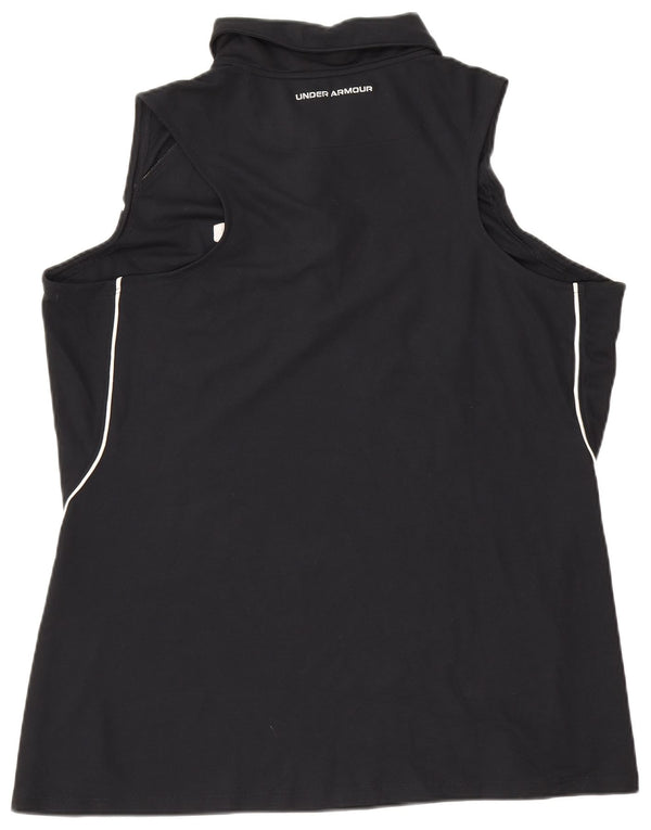 Tricou polo fără mâneci pentru femei Under Armour UK 18 XL poliester negru Sport