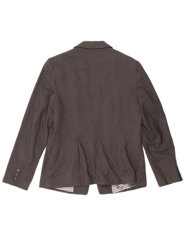 Sacou Marks & Spencer pentru femei, cu 1 nasture, UK 14, mare, gri cu pete