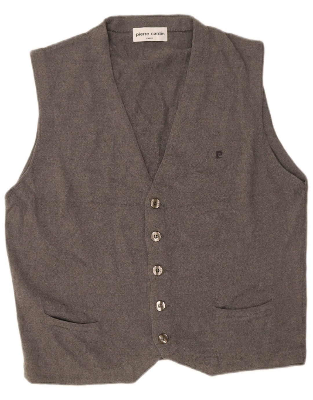 Vestă pentru bărbați Pierre Cardin IT 52 mare, gri acrilic