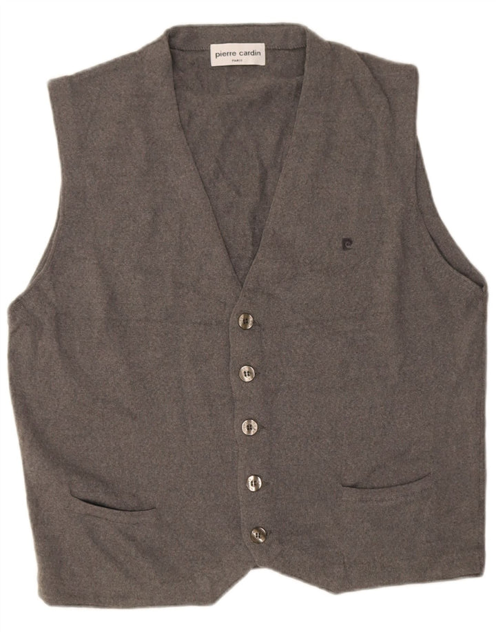 Vestă pentru bărbați Pierre Cardin IT 52 mare, gri acrilic