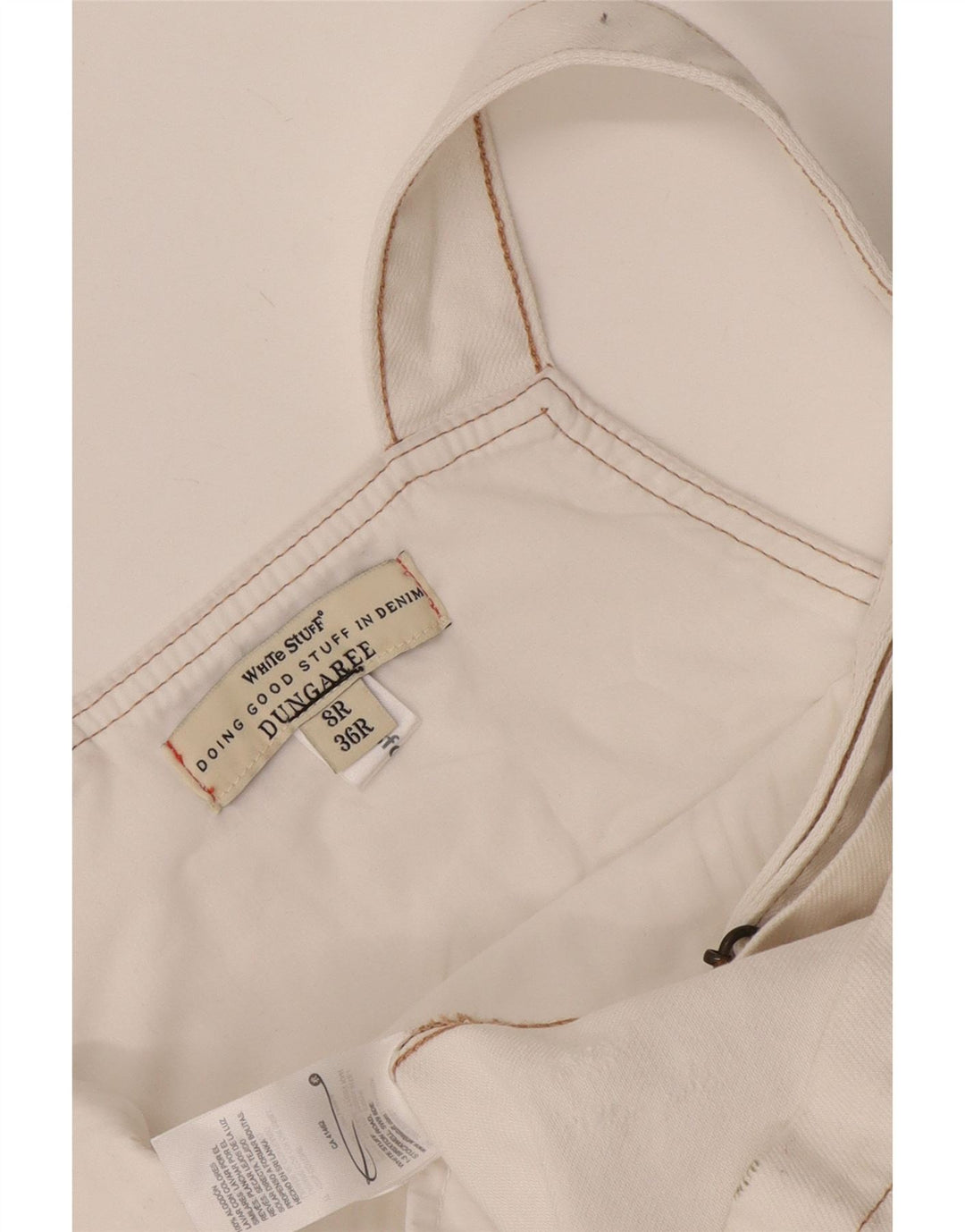 White Stuff Pantaloni scurți pentru damă UK 8 Small W30 Bumbac alb