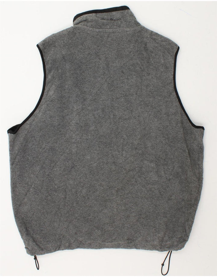 EDDIE BAUER Mens Fleece Gilet UK 42 XL Grey Polyester Vintage Eddie Bauer and Second-Hand Eddie Bauer from Messina Hembry 