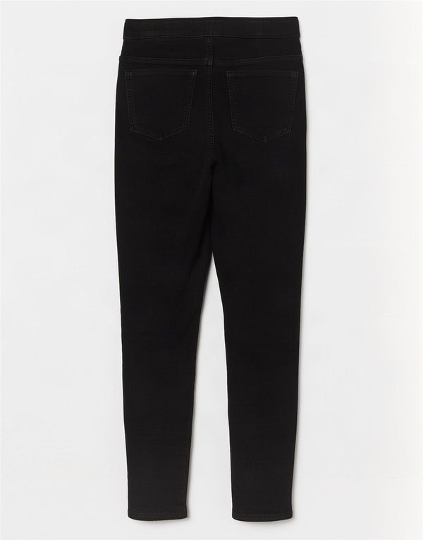 Blugi jegging pentru femei Marks & Spencer UK 12 Medium W30 L29 Bumbac negru