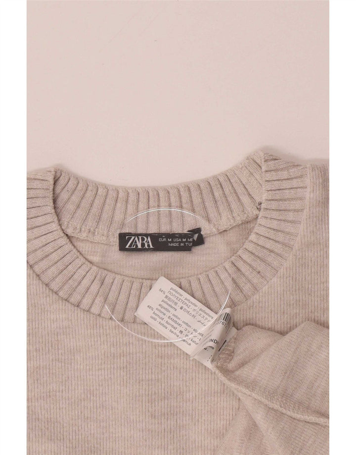 Bluză pentru femei Zara UK 14 Medium Bej Poliester