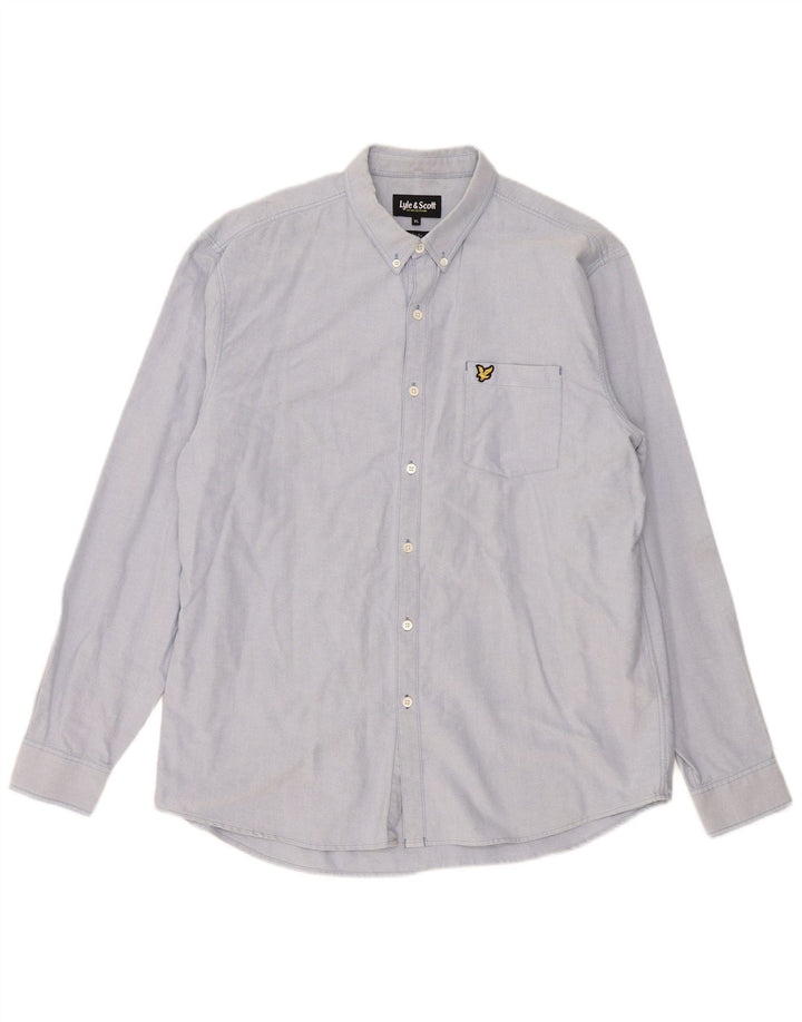 Cămașă pentru bărbați Lyle & Scott Slim Fit XL Albastru