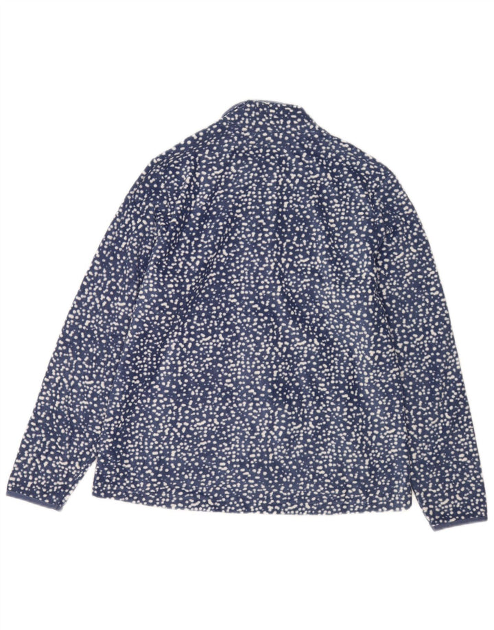 Jachetă fleece pentru femei Marks & Spencer UK 16 mare bleumarin cu pete
