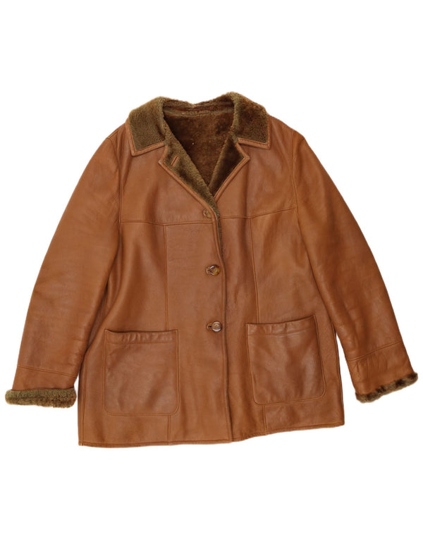 Jachetă din shearling pentru femei Barnardo UK 16 Maro mare