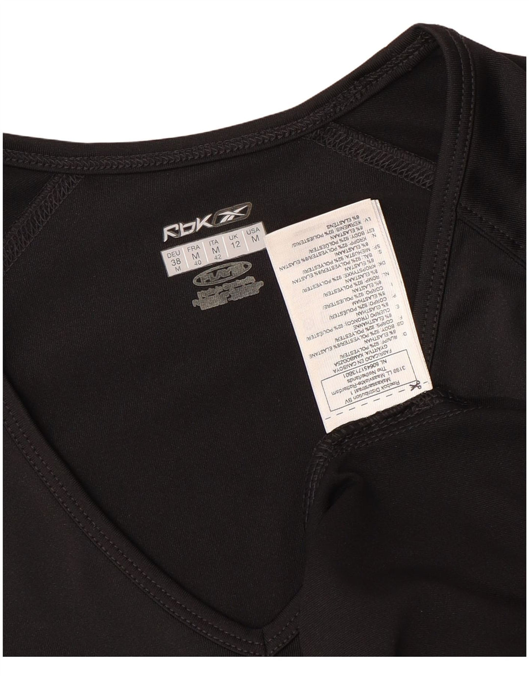Tricou pentru femei REEBOK Top UK 12 Medium Black Poliester