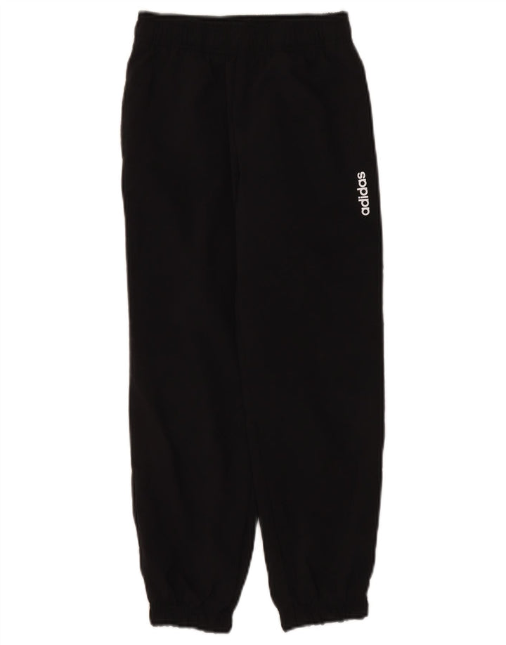 Pantaloni de trening Adidas baieti Joggeri 7-8 ani poliester negru