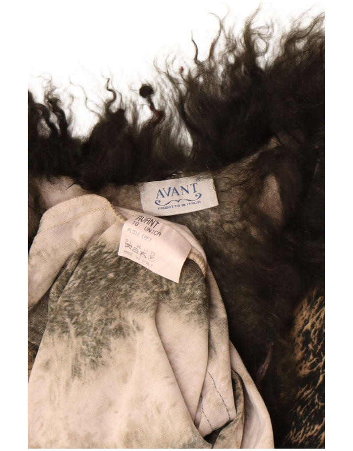 Avant Femei Top cu mânecă lungă UK 6 XS Maro Animal Print Poliester